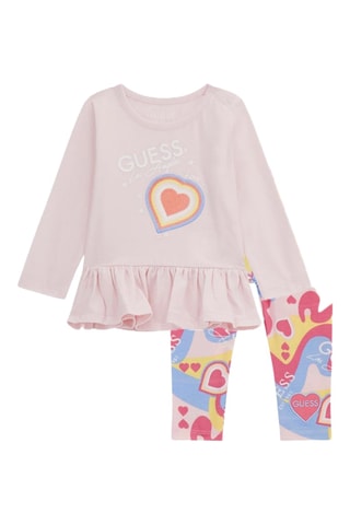 T-shirt et legging - Rose poudré