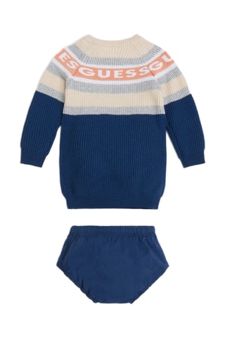 Robe et bloomer - Bleu cobalt et beige