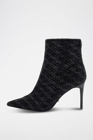 Bottines en velours - Noir