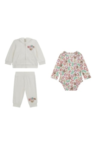 Ensembles 3 pièces en coton biologique - Blanc