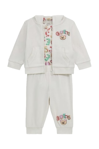 Ensembles 3 pièces en coton biologique - Blanc