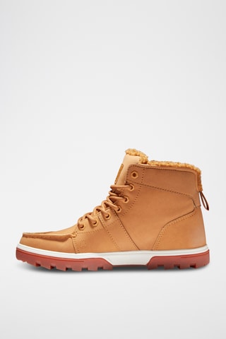 Boots fourrés en cuir - Marron - DC Shoes