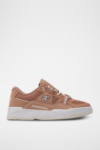 Chaussures de skateboard en cuir - Beige - DC Shoes