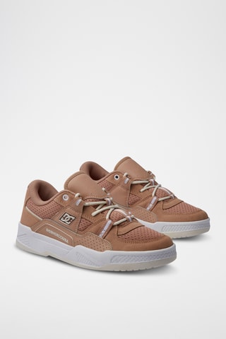 Chaussures de skateboard en cuir - Beige - DC Shoes
