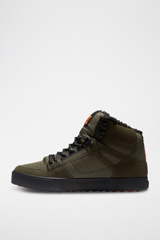 Baskets montantes fourrées en nubuck - Kaki - DC Shoes