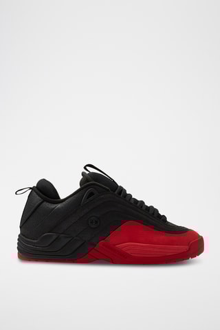 Baskets en cuir - Noir et rouge - DC Shoes