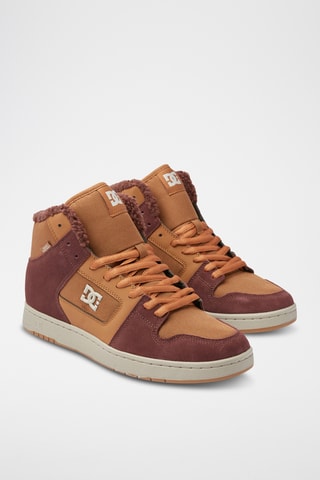 Baskets montantes fourrées en nubuck - Marron foncé - DC Shoes