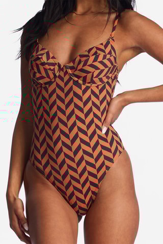 Maillot 1 pièce - Rouge brique - Billabong