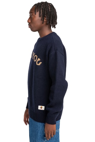 Pull en laine - Bleu marine - Element