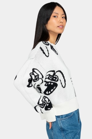 Pull en coton biologique - Blanc - Element