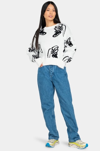 Pull en coton biologique - Blanc - Element
