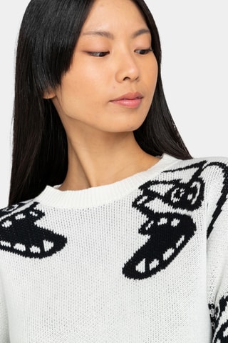 Pull en coton biologique - Blanc - Element