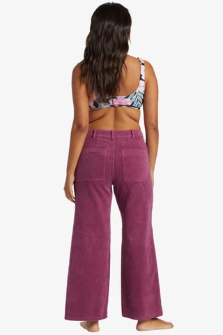 Pantalon slim en velours taille haute - Rose - Billabong