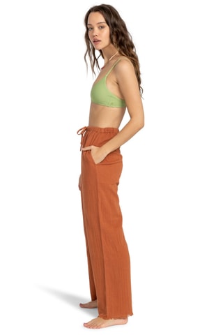 Pantalon évasé taille haute - Marron - Billabong