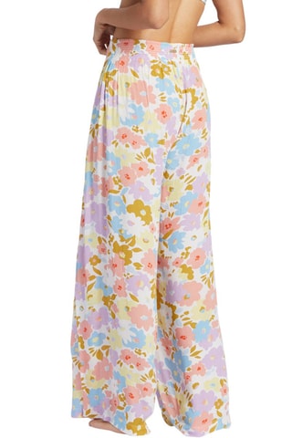 Pantalon de plage taille haute - Blanc et violet - Billabong