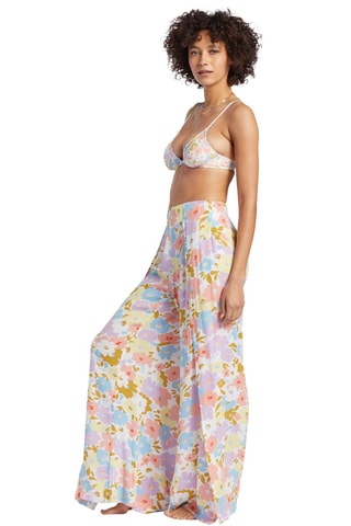 Pantalon de plage taille haute - Blanc et violet - Billabong