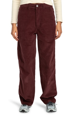 Pantalon relaxed en velours - Bordeaux - Element