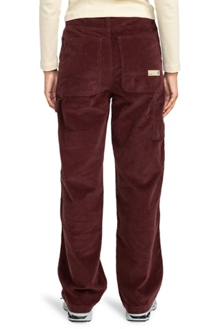 Pantalon relaxed en velours - Bordeaux - Element