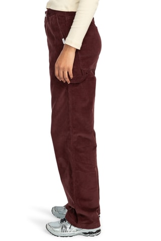 Pantalon relaxed en velours - Bordeaux - Element