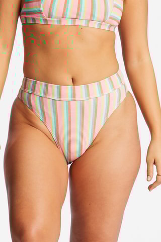 Bas de maillot taille haute - Rose et ciel - Billabong