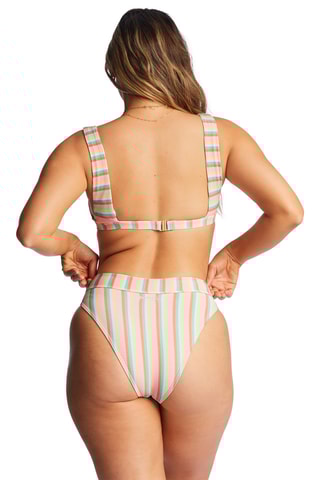 Bas de maillot taille haute - Rose et ciel - Billabong