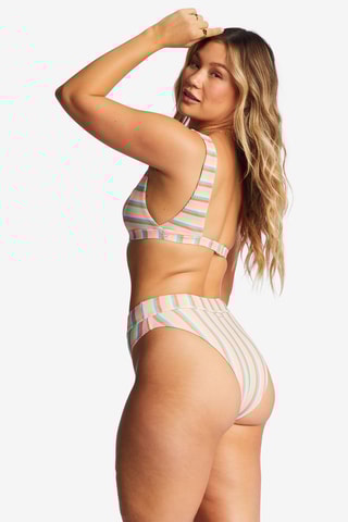 Bas de maillot taille haute - Rose et ciel - Billabong