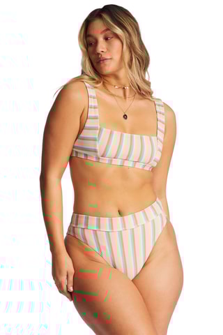 Bas de maillot taille haute - Rose et ciel - Billabong