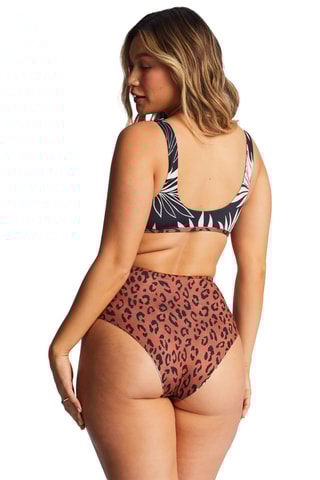 Bas de maillot réversible taille haute - Blanc et marron - Billabong