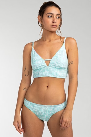 Bas de maillot réversible - Bleu clair et vert clair - Billabong