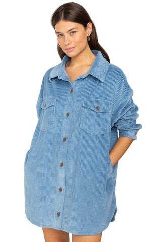 Robe chemise en velours - Bleu clair - Billabong