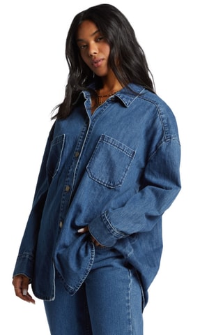 Chemisier en jean oversize - Bleu marine - Billabong
