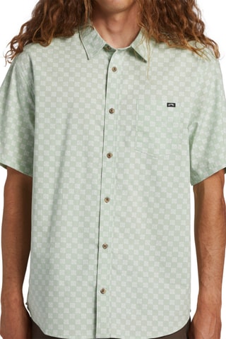Chemise - Vert d'eau et écru - Billabong
