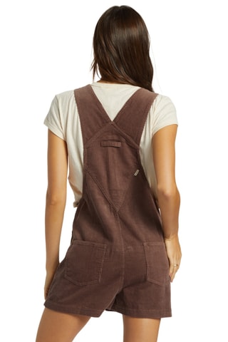 Salopette-short en velous - Marron - Billabong