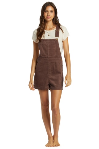 Salopette-short en velous - Marron - Billabong