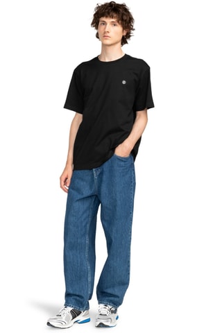 T-shirt regular en coton biologique - Bleu foncé - Element