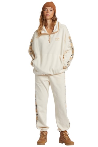 Sweat à capuche polaire en coton biologique - Blanc - Billabong
