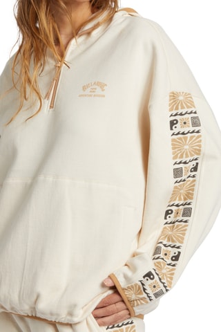 Sweat à capuche polaire en coton biologique - Blanc - Billabong