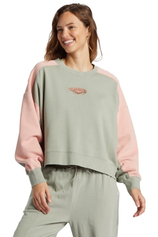 Sweat polaire en coton biologique - Vert - Billabong