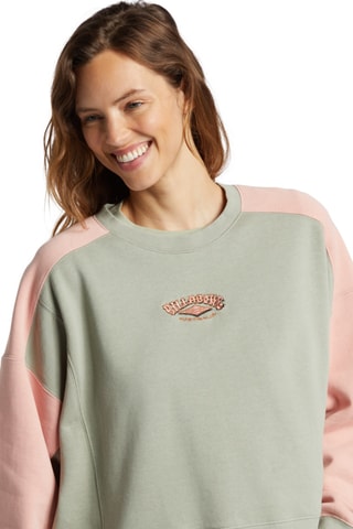 Sweat polaire en coton biologique - Vert - Billabong