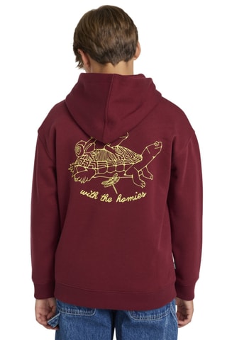Sweat polaire à capuche - Bordeaux - Element