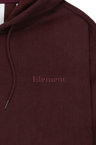 Sweat polaire en velours - Bordeaux - Element
