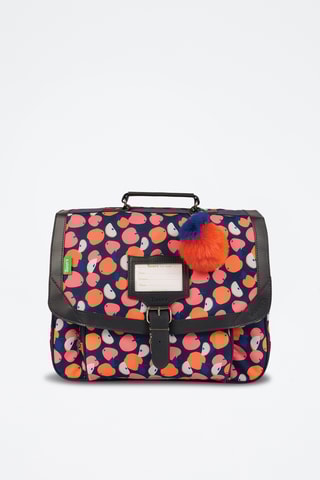 Cartable Sofia - Bleu marine et rose