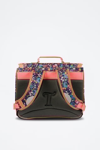 Cartable Alba - Vieux rose et bleu marine