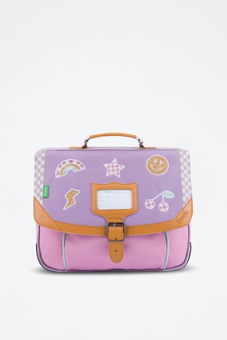 Cartable Manon - Violet et rose 