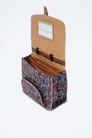 Cartable Alba - Vieux rose et bleu marine