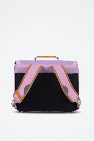 Cartable Manon - Violet et rose 