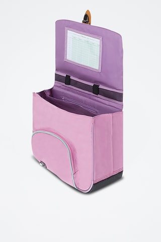 Cartable Manon - Violet et rose 
