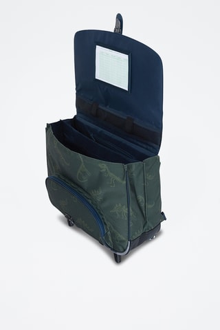 Cartable à roulettes Timothée - Kaki