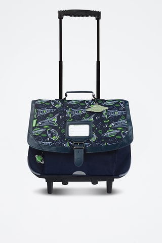 Cartable à roulettes Ilyès - Bleu marine