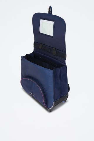 Cartable à roulettes Lancelot - Bleu marine 